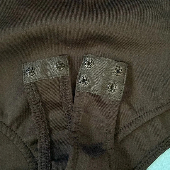 OHYES FASHION choker mock style mesh thong bodysuit zipper back NEW size L - Picture 7 of 10